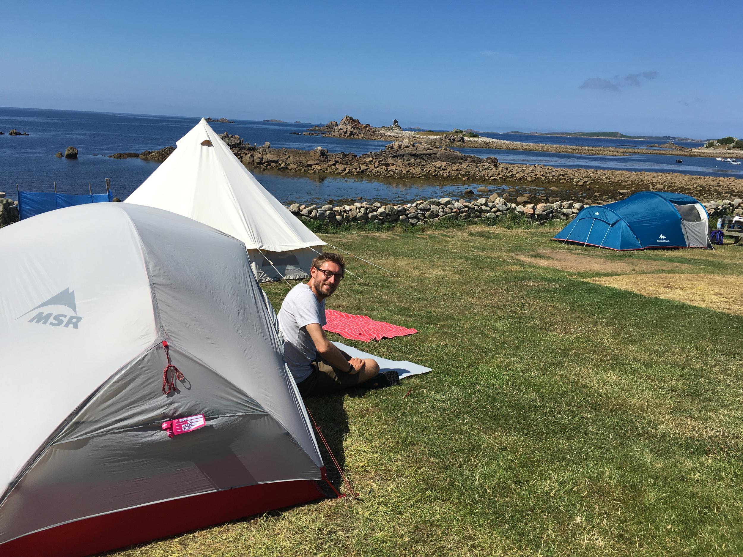Camp on the car-free island of St Agnes