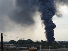Warning of harmful fumes after huge fire in Birmingham plastic factory