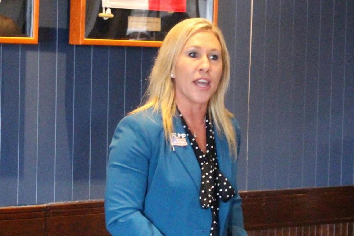 Democrat running against qanon supporter marjorie taylor greene suddenly drops out of race