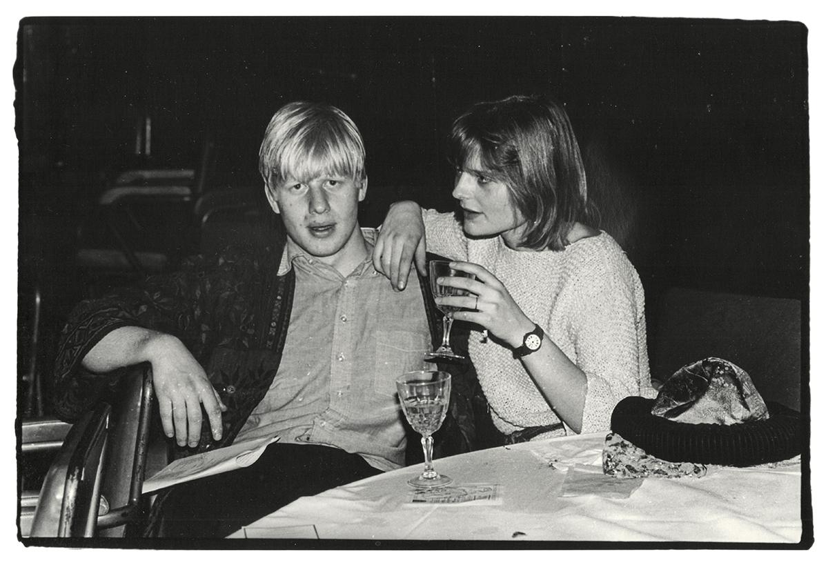 Boris Johnson and Allegra Mostyn-Owen at the Sultans Ball in Oxford Town Hall on 10 March 1986