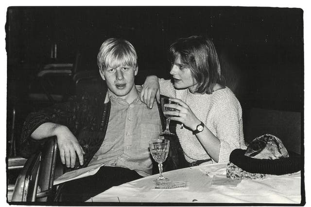 Boris Johnson and Allegra Mostyn-Owen at the Sultans Ball in Oxford Town Hall on 10 March 1986