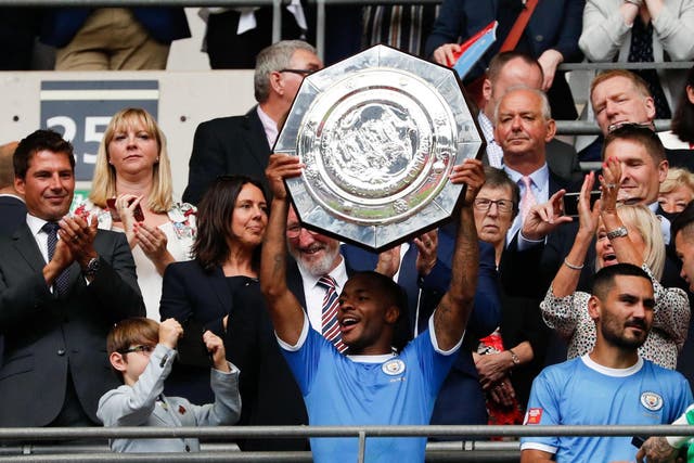 Manchester City lift the Community Shield in 2019