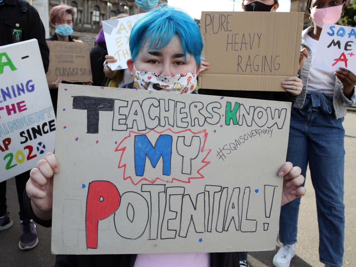 Students prepared to protest in England as ‘hectic’ results system ...