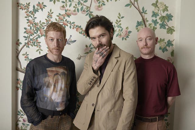 Clyro-technics: Simon Neil (centre) and twin brothers James (left) and Ben Johnston 