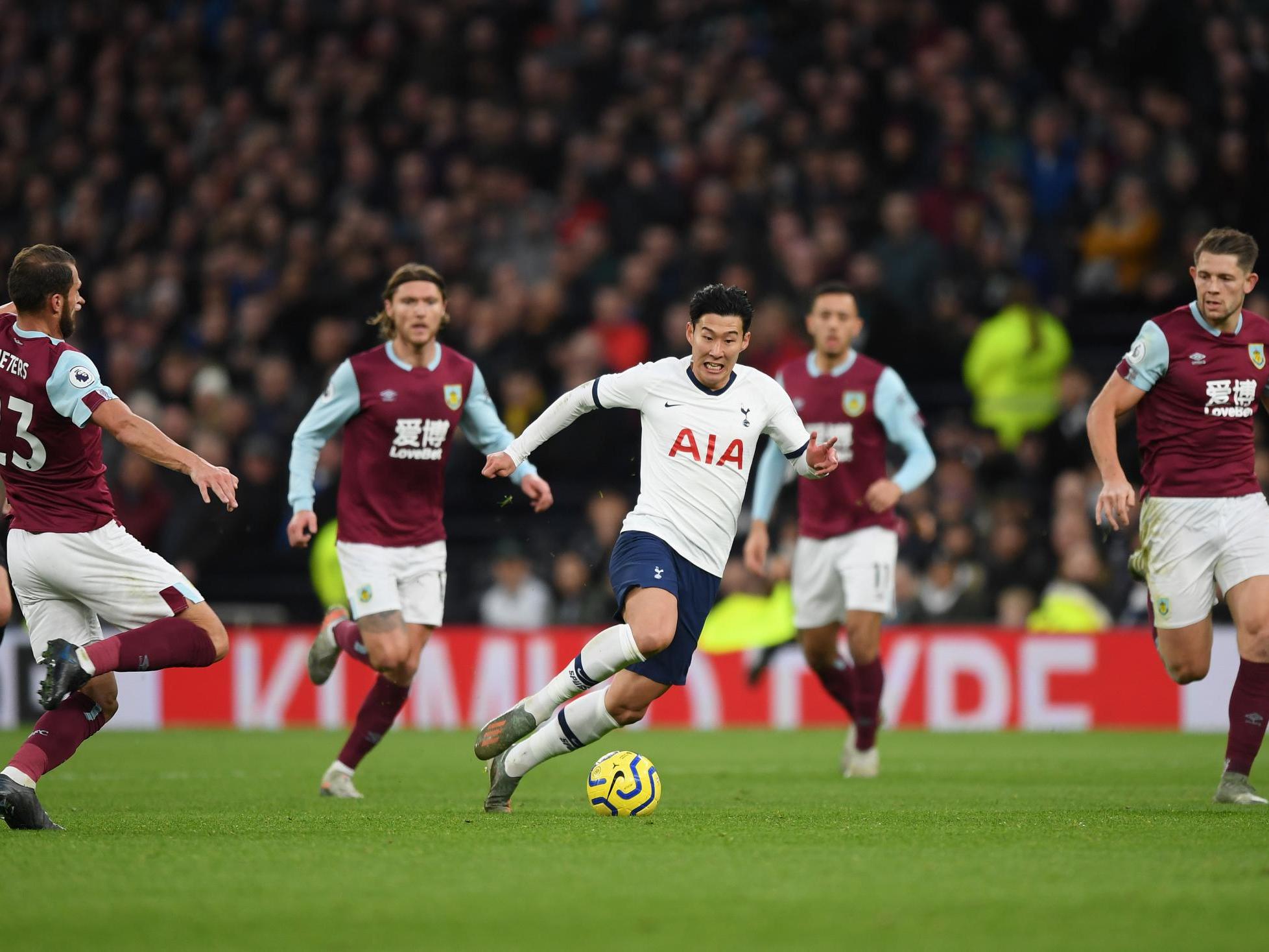 Son Heung-Min storms past Burnley players to score for Tottenham
