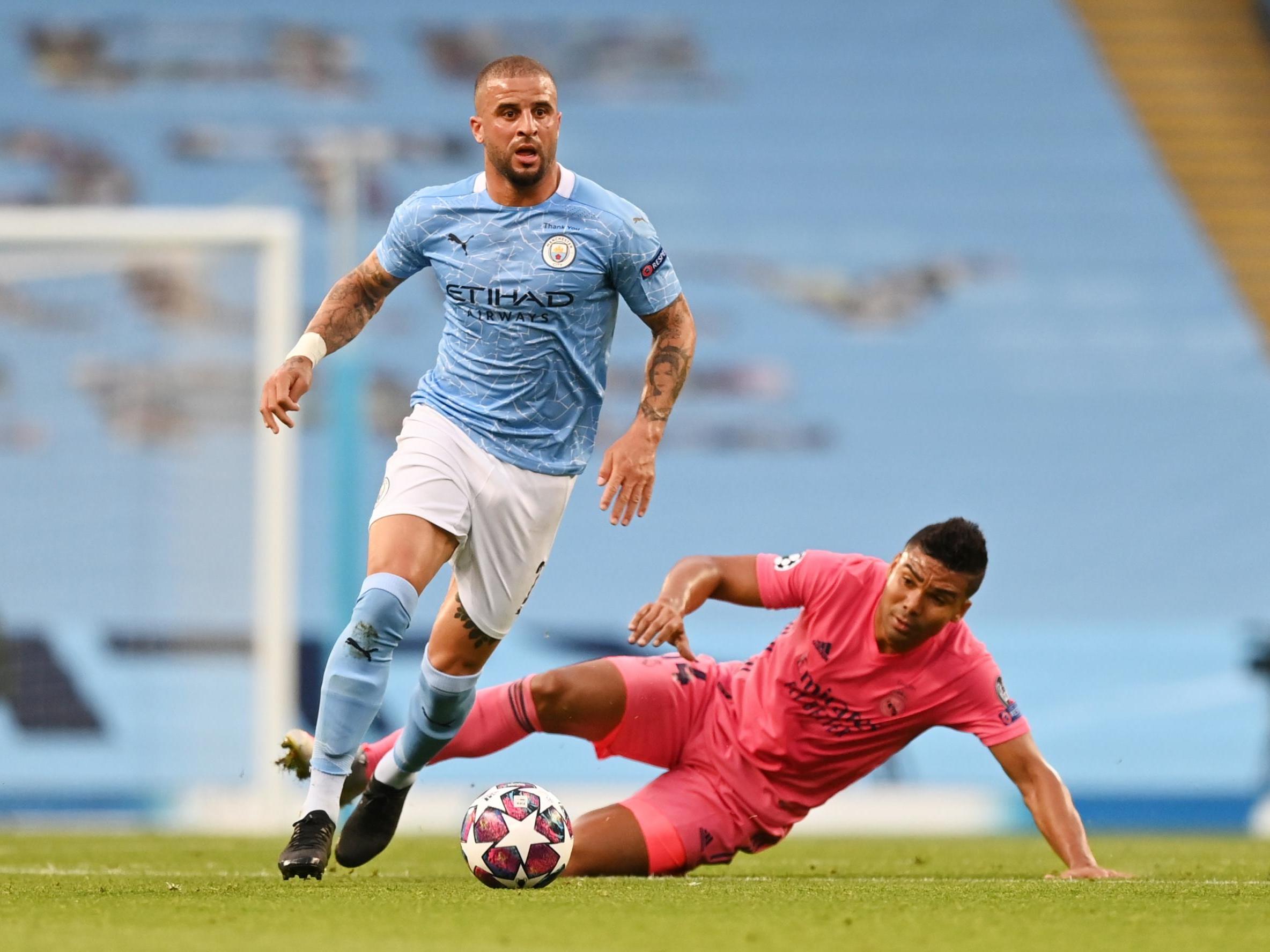 Manchester City's Kyle Walker in action