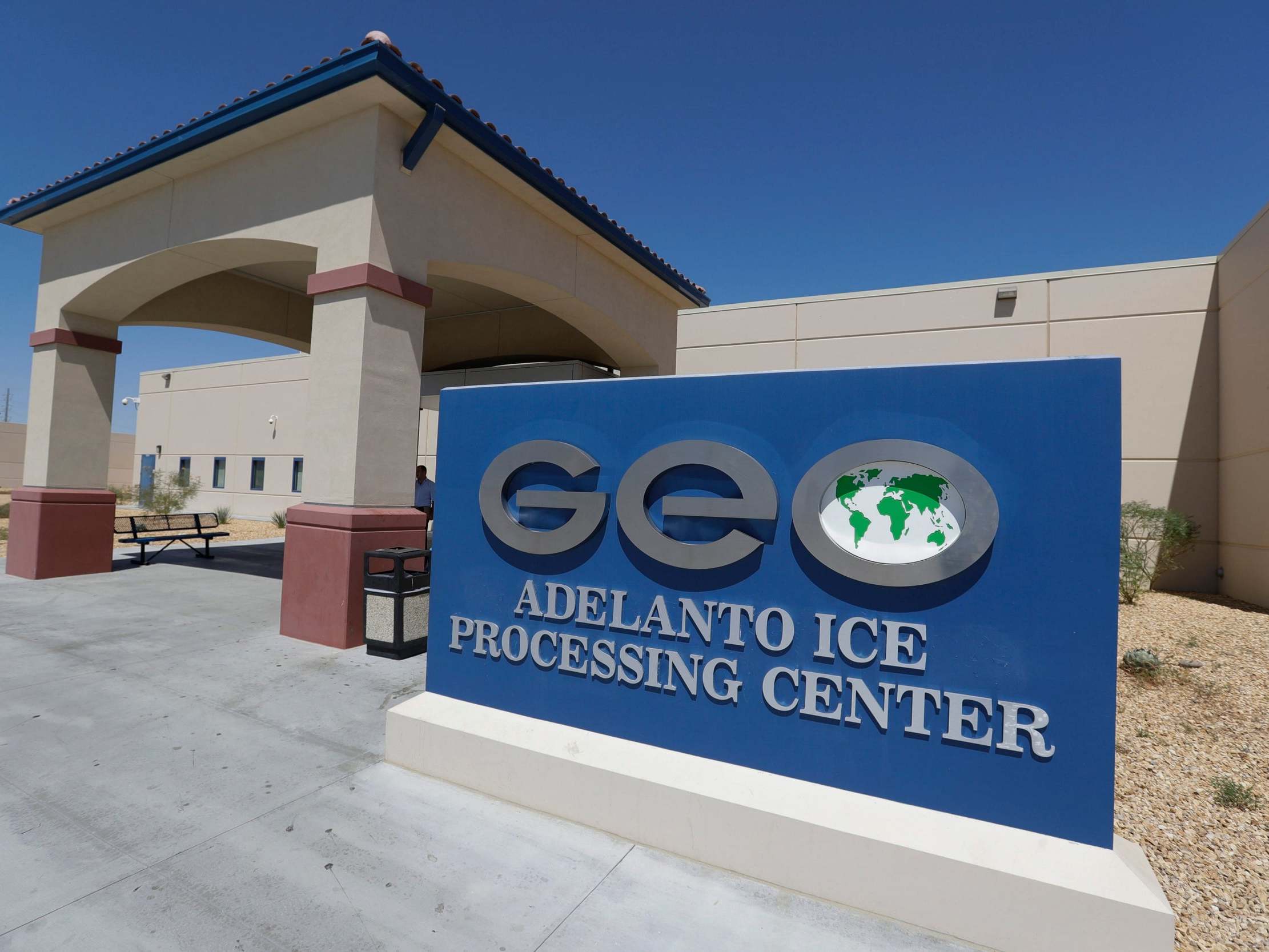 Immigrants who speak out against being doused in toxic disinfectant for Covid at Trump-funded detention centre face retaliation, activists says