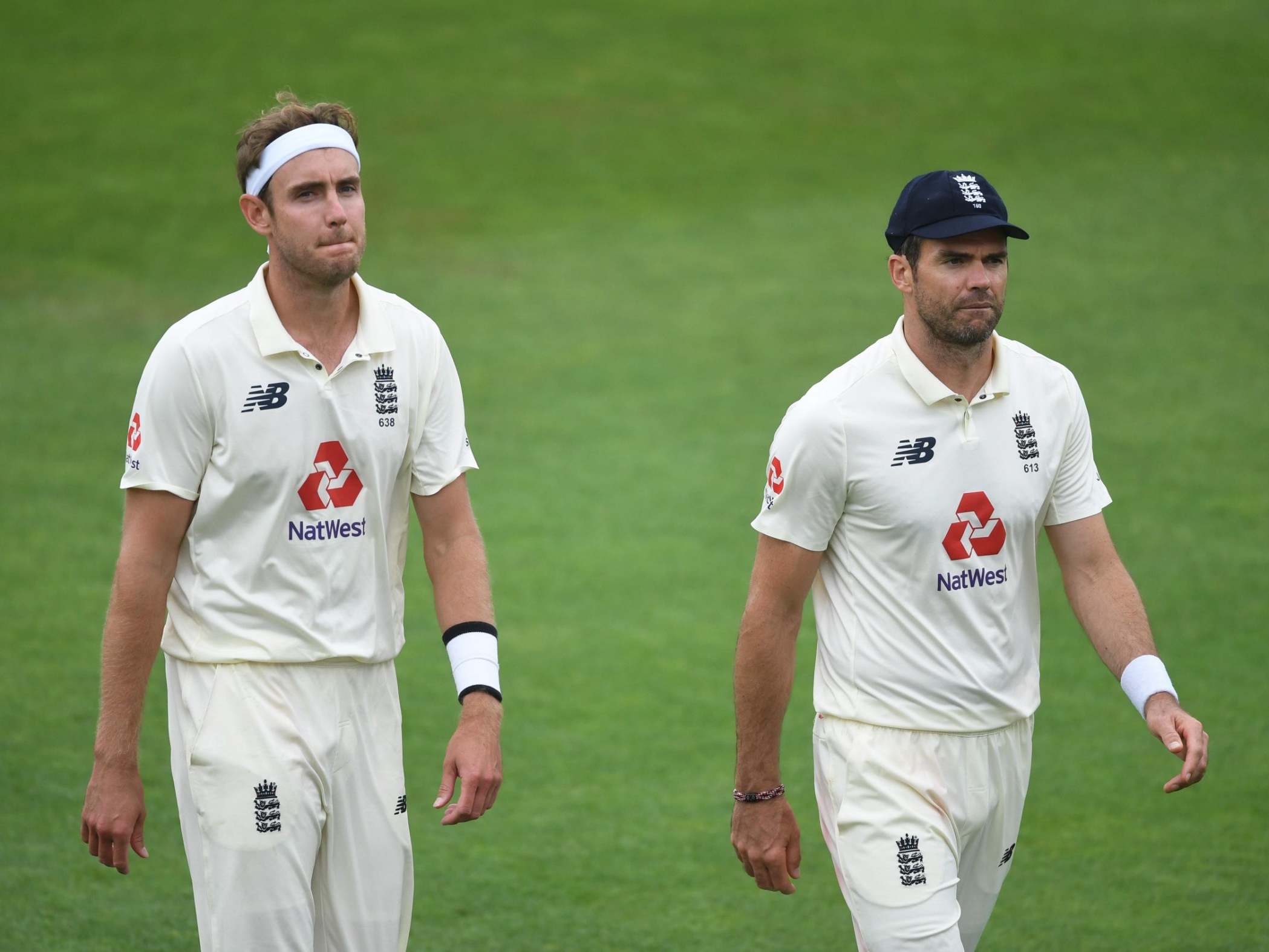 England fast bowlers Stuart Broad and James Anderson