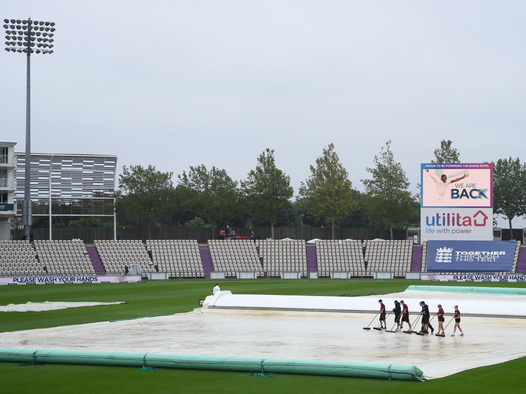 Play was abandoned without a ball being bowled on Saturday