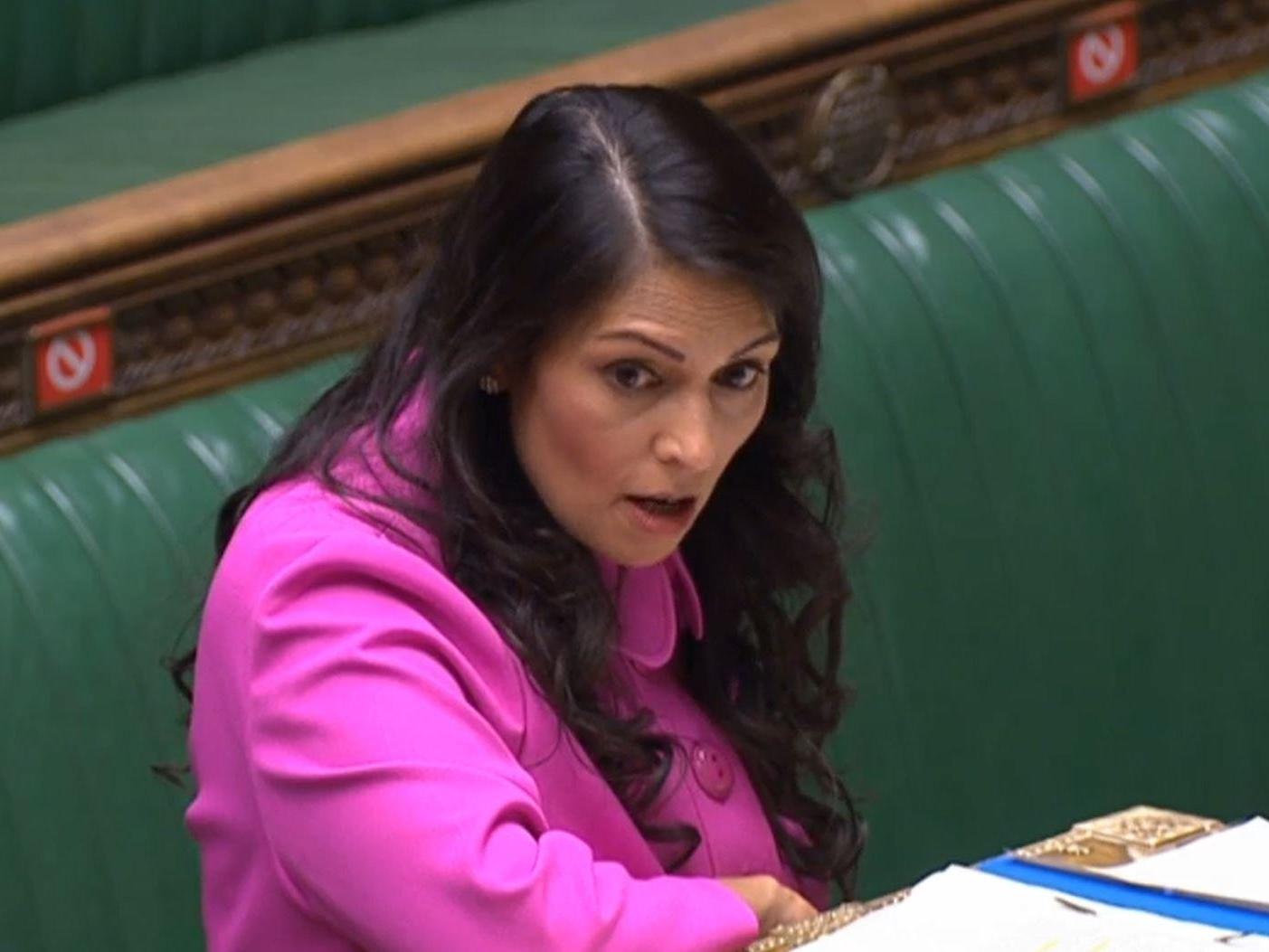 Home secretary Priti Patel has taken a tough line on people smuggling in recent weeks