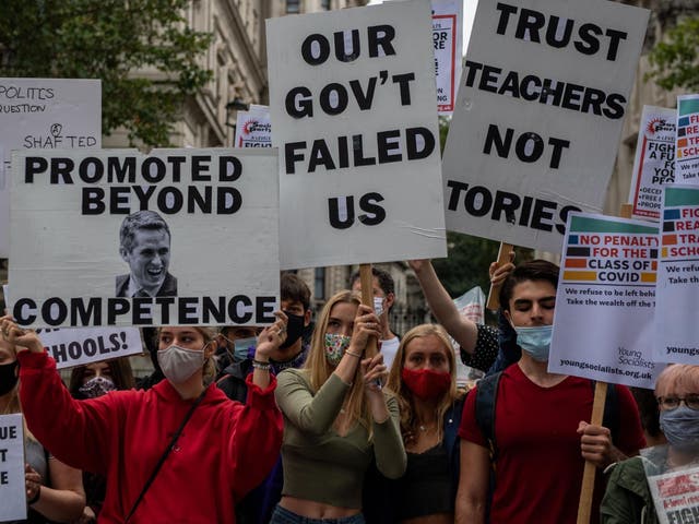 Related video: Students protest outside Downing Street amid growing pressure for Gavin Williamson to resign
