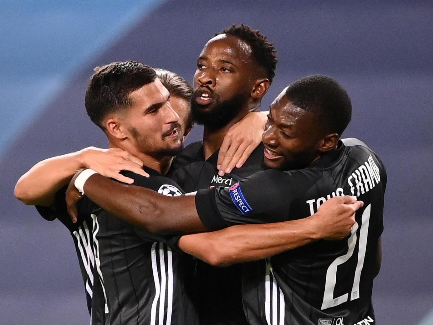 Olympique Lyonnais‘ Moussa Dembele celebrates