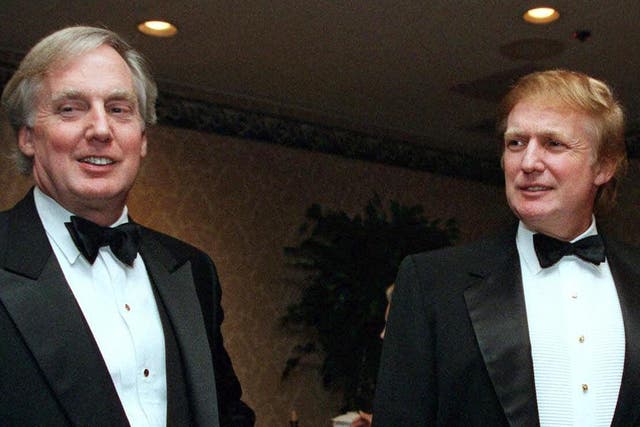 Donald Trump with his brother Robert at an event in New York in November 1999