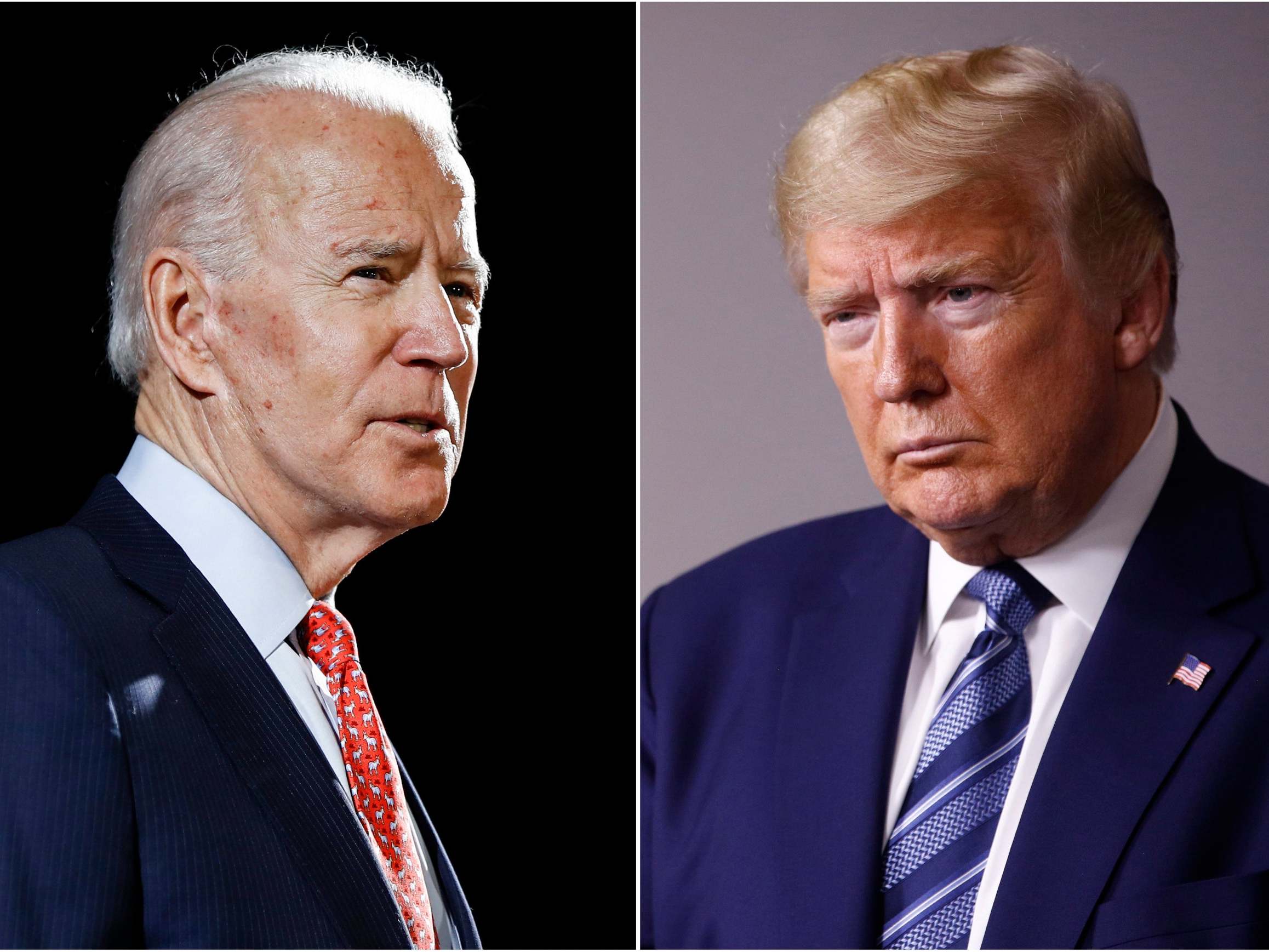 Joe Biden offered condolences on Sunday to President Trump over the death of his younger brother Robert
