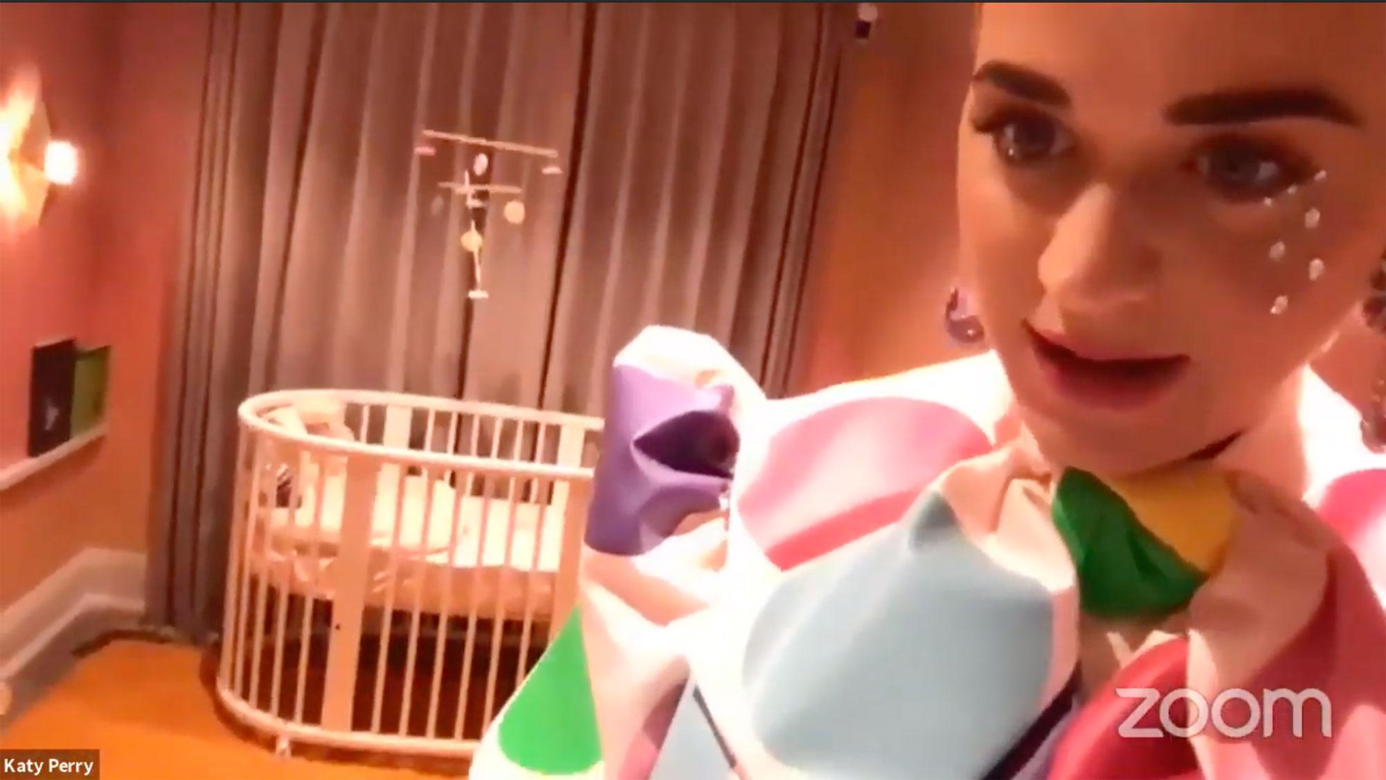 The singer also shared a first look at the baby's crib