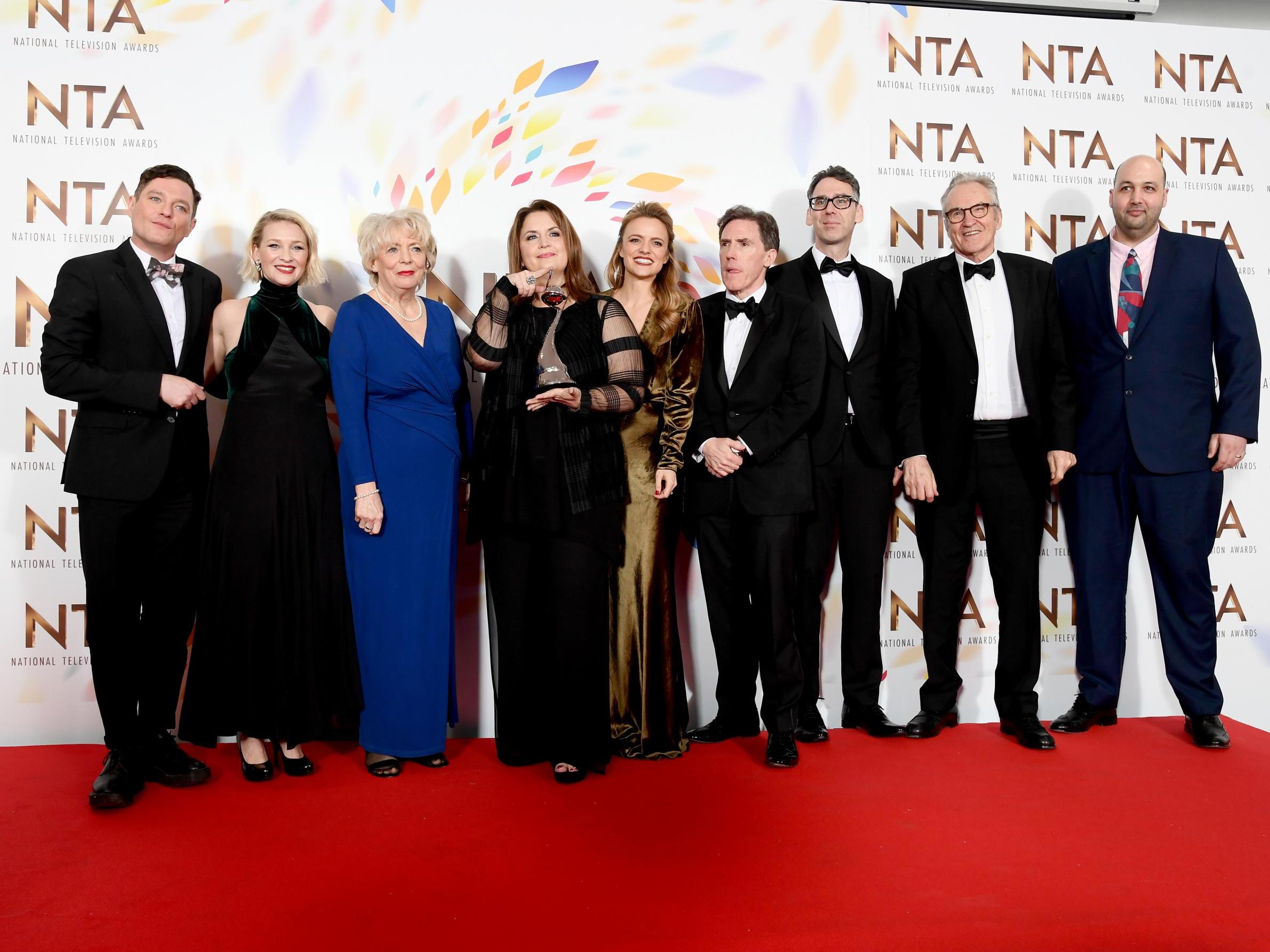 The cast of ‘Gavin &amp; Stacey’ at the 2020 National Television Awards