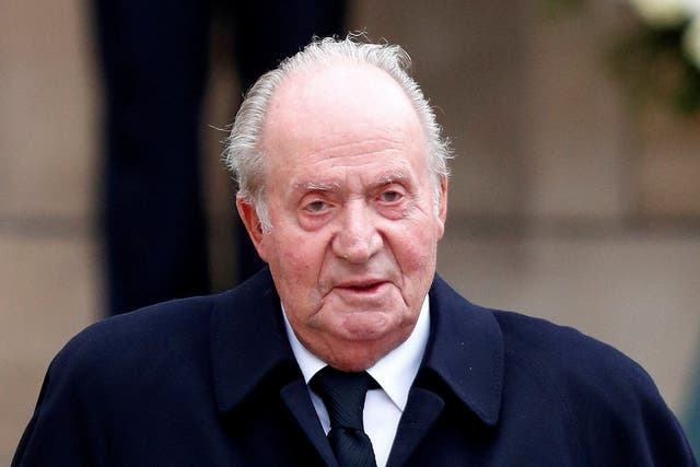 File photo of Spain's former king, Juan Carlos, pictured after attending the funeral ceremony of Luxembourg's Grand Duke Jean at the Notre-Dame Cathedral in Luxembourg in May 2019