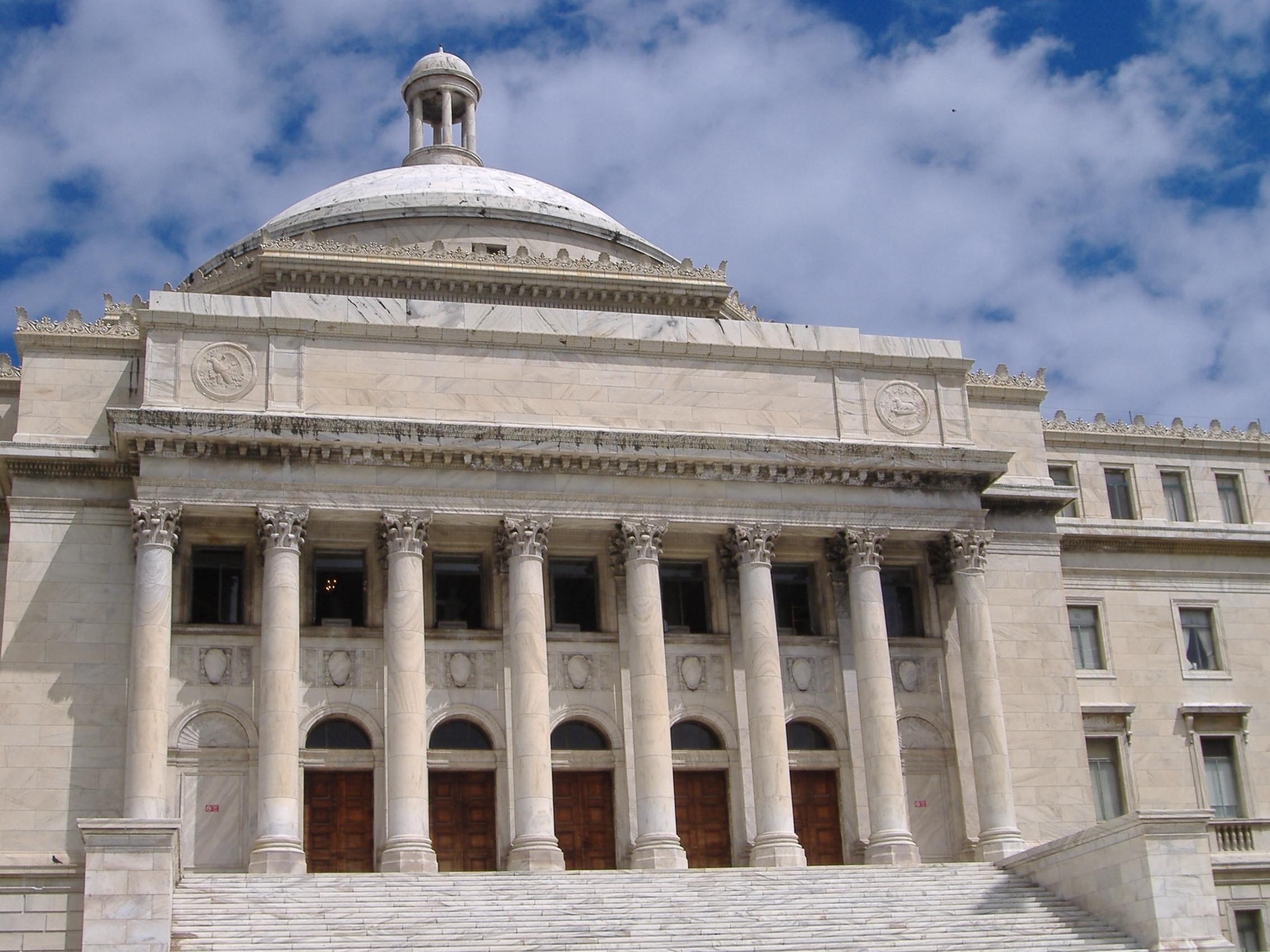 The federal courts served Representative María Milagros Charbonier with a 13-count indictment on Monday (pictured is Puerto Rico's Capitol Building)