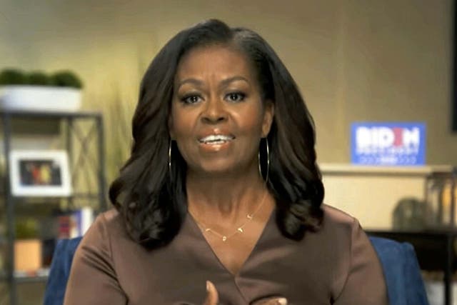 Michelle Obama pleaded with voters that, in her view, Donald Trump is unfit for his office. AP