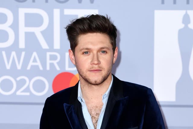 Niall Horan at the Brit Awards in London's O2 Arena, February 2020