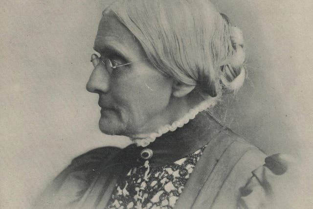 Susan B Anthony was president of the National Woman Suffrage Association between 1892 and 1900
