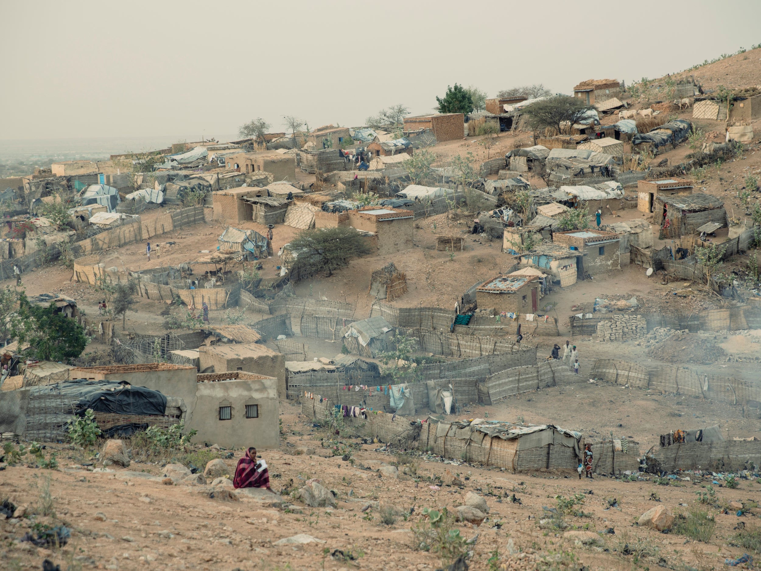 Alnile informal settlement, on the outskirts of Nyala