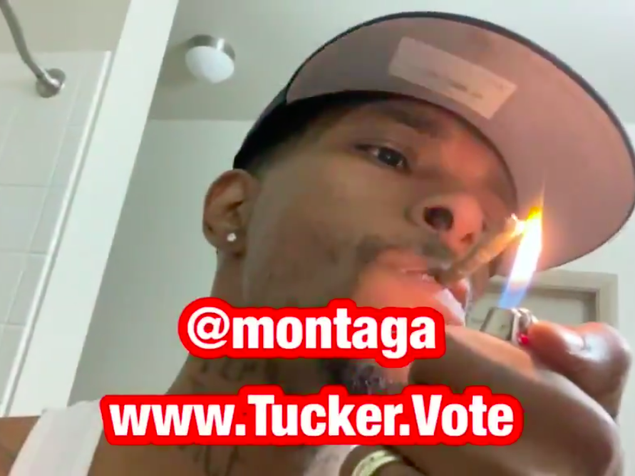 New York congressional candidate Antoine Tucker in a video retweeted by Donald Trump