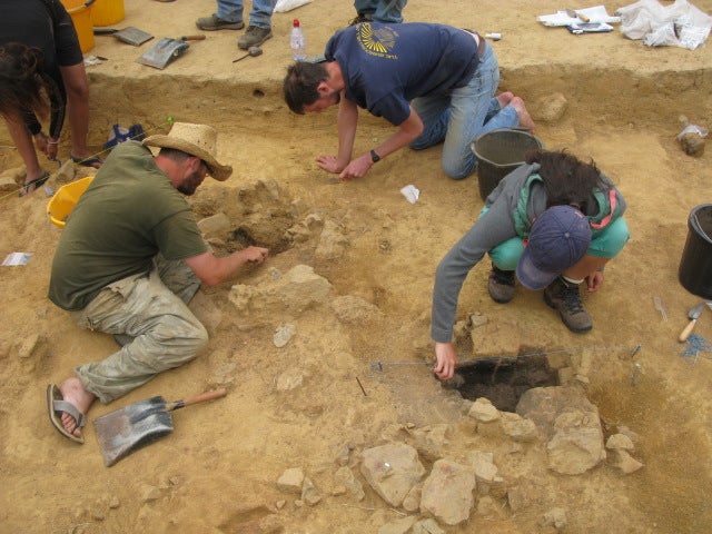 The 15,000 year old Jersey site being excavated