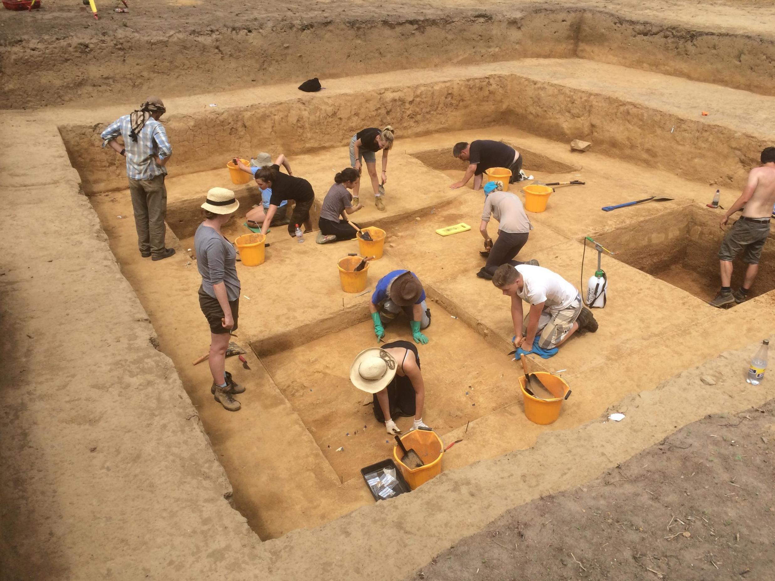 Scientists excavate a 15,000 year old Jersey site where the works were found