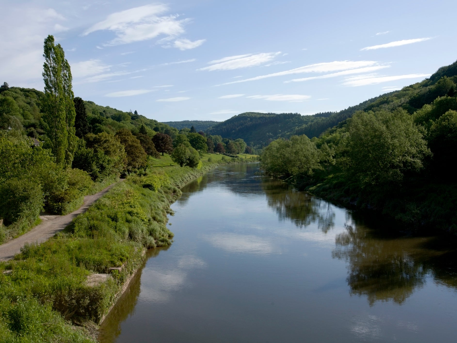 The River Wye on the border between Wales and England is among the rivers where water quality has declined in recent years, despite being in a designated Area of Outstanding Natural Beauty