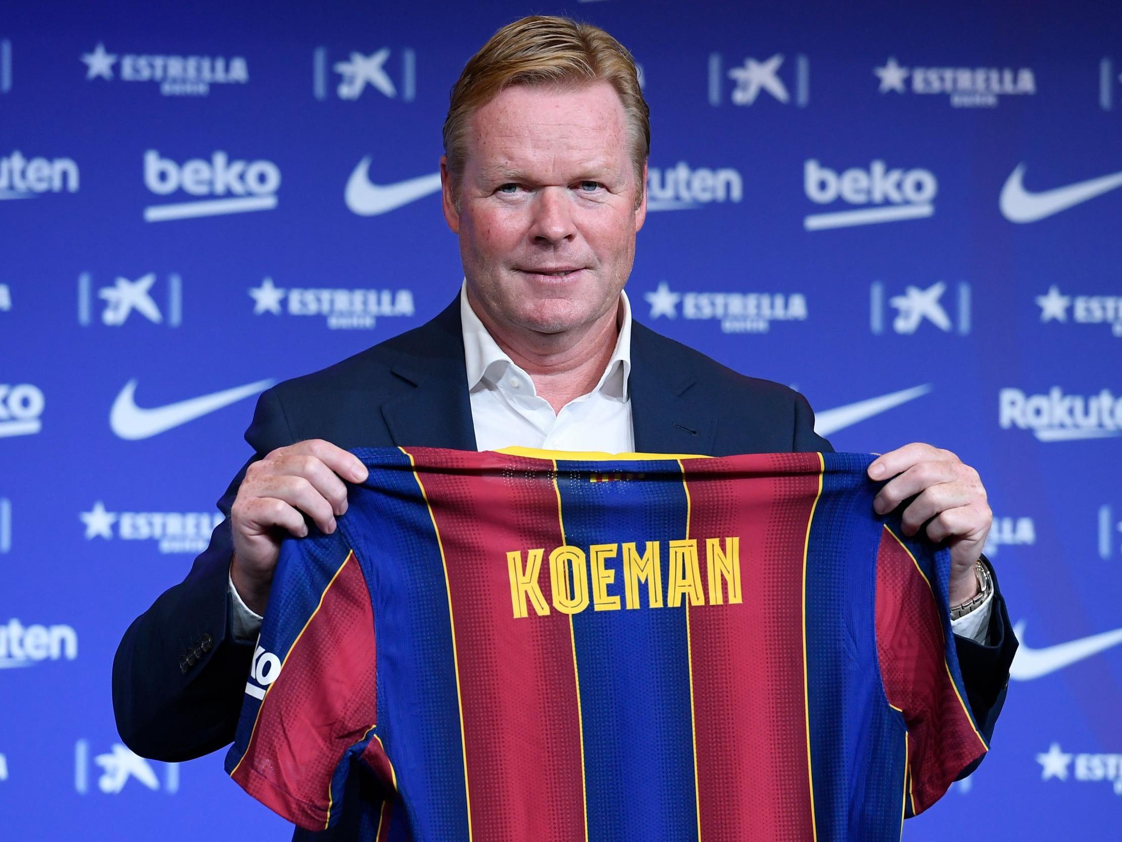 Barcelona's new Dutch coach Ronald Koeman