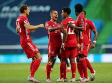 Player ratings as Bayern Munich win Champions League semi-final