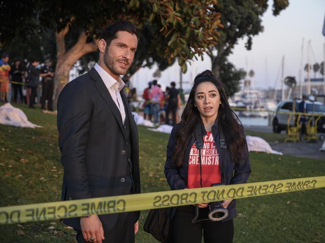 Tom Ellis and Aimee Garcia in 'Lucifer'