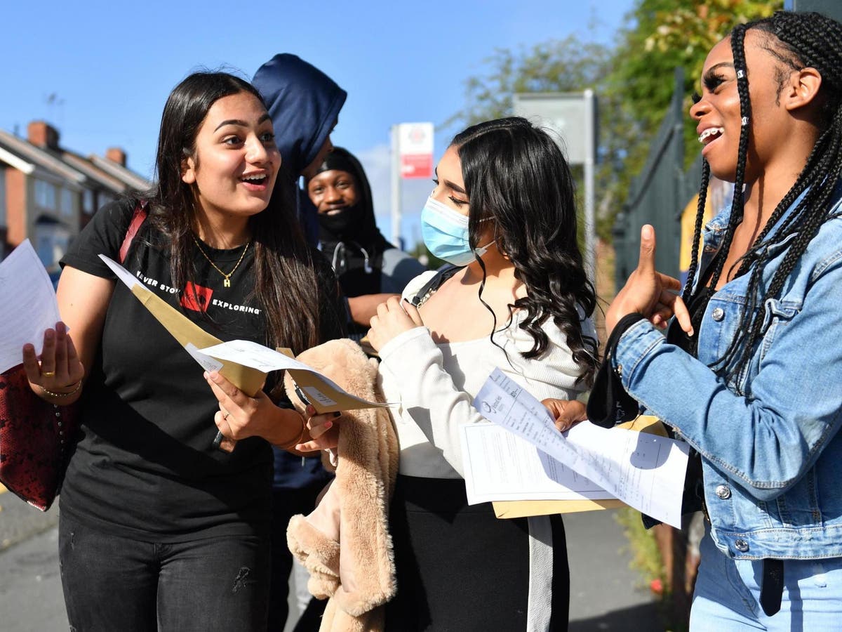 GCSE results: Top marks surge to record high after government’s grading U-turn