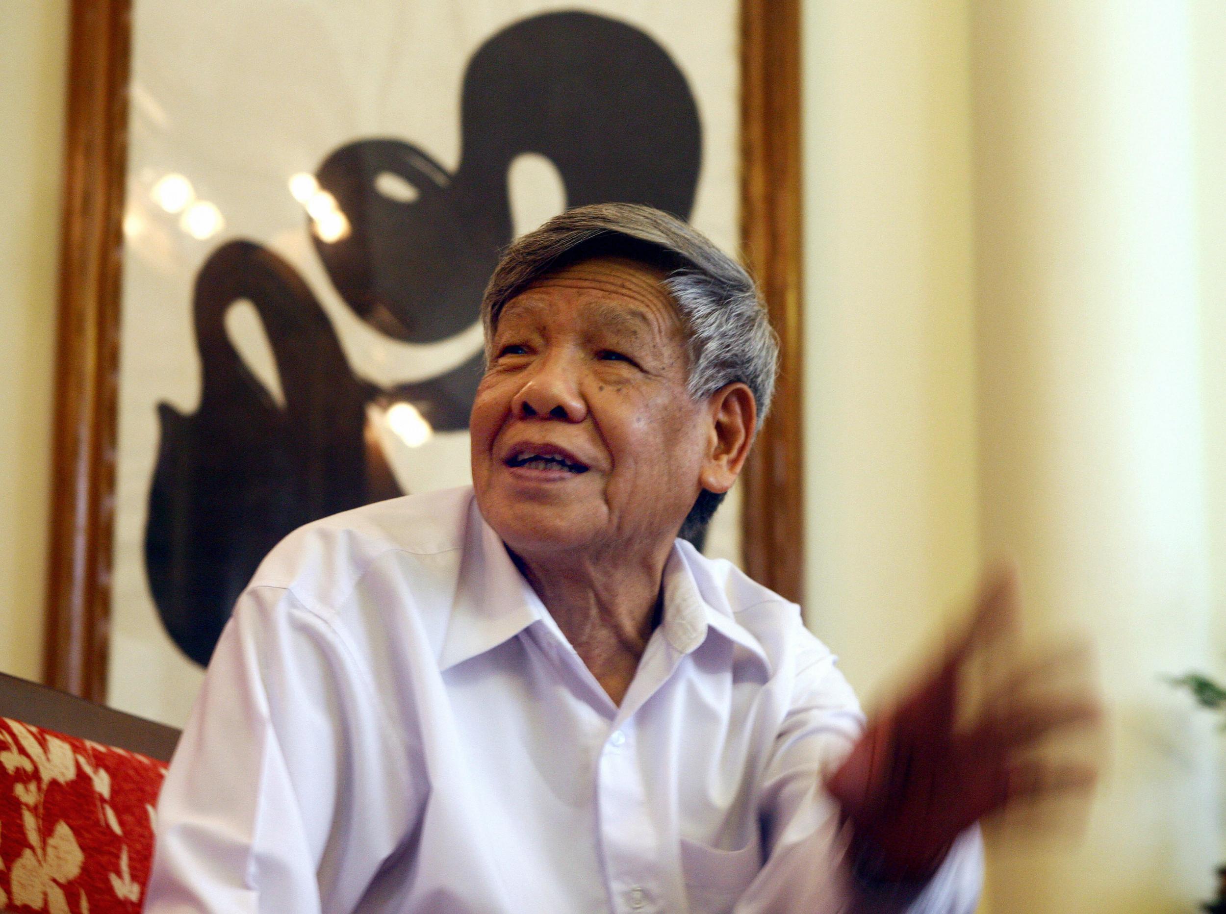 The former general secretary at his home in Hanoi in 2009