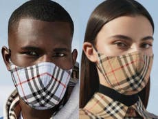 Burberry launches reusable face masks in iconic check print