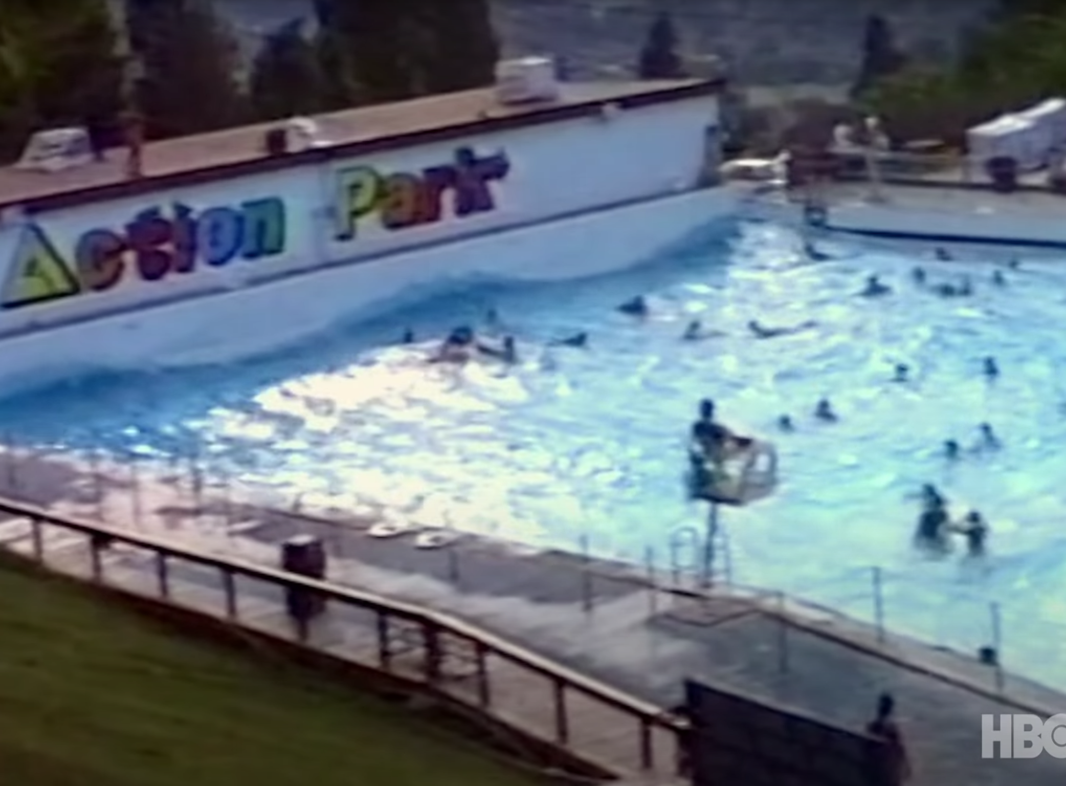 A 15-year-old boy drowned in the park’s Tidal Wave Pool in 1982 (HBO)