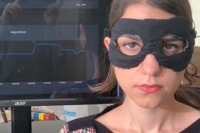 The Chesma mask tracks a wearer's eye movements in real time
