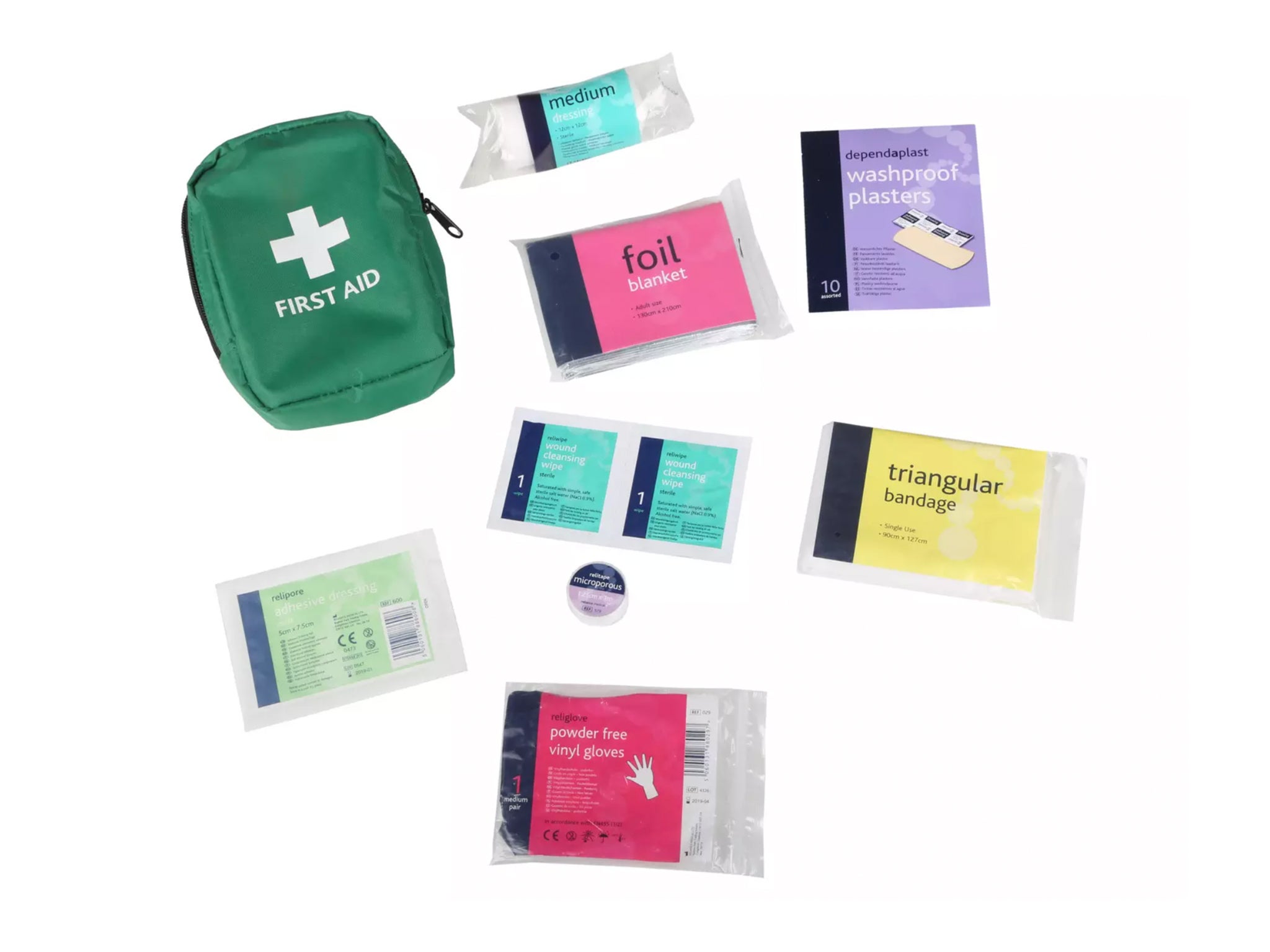 This small first aid kit will fit in any bag and come in handy for any unexpected accidents