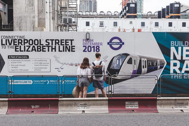 The central portion, known as the Elizabeth Line, was due to launch in 2018