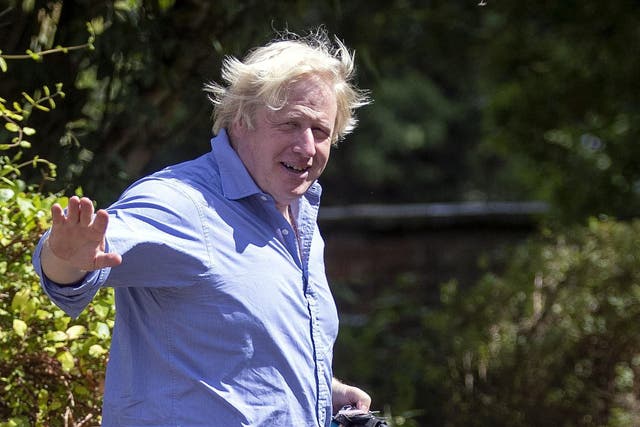 Boris Johnson, seen here at his home in Oxfordshire, has left Westminster for a holiday in Scotland