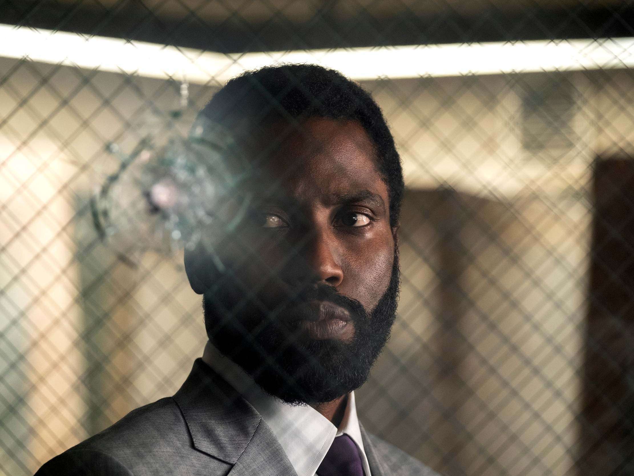 John David Washington stars as ‘The Protagonist’, who’s sent off into the world with a single palindrome: ‘Tenet’