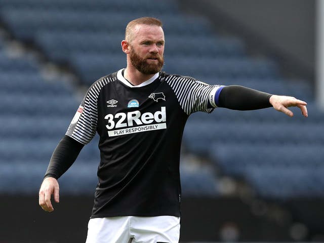 Wayne Rooney is currently player-coach at Derby County