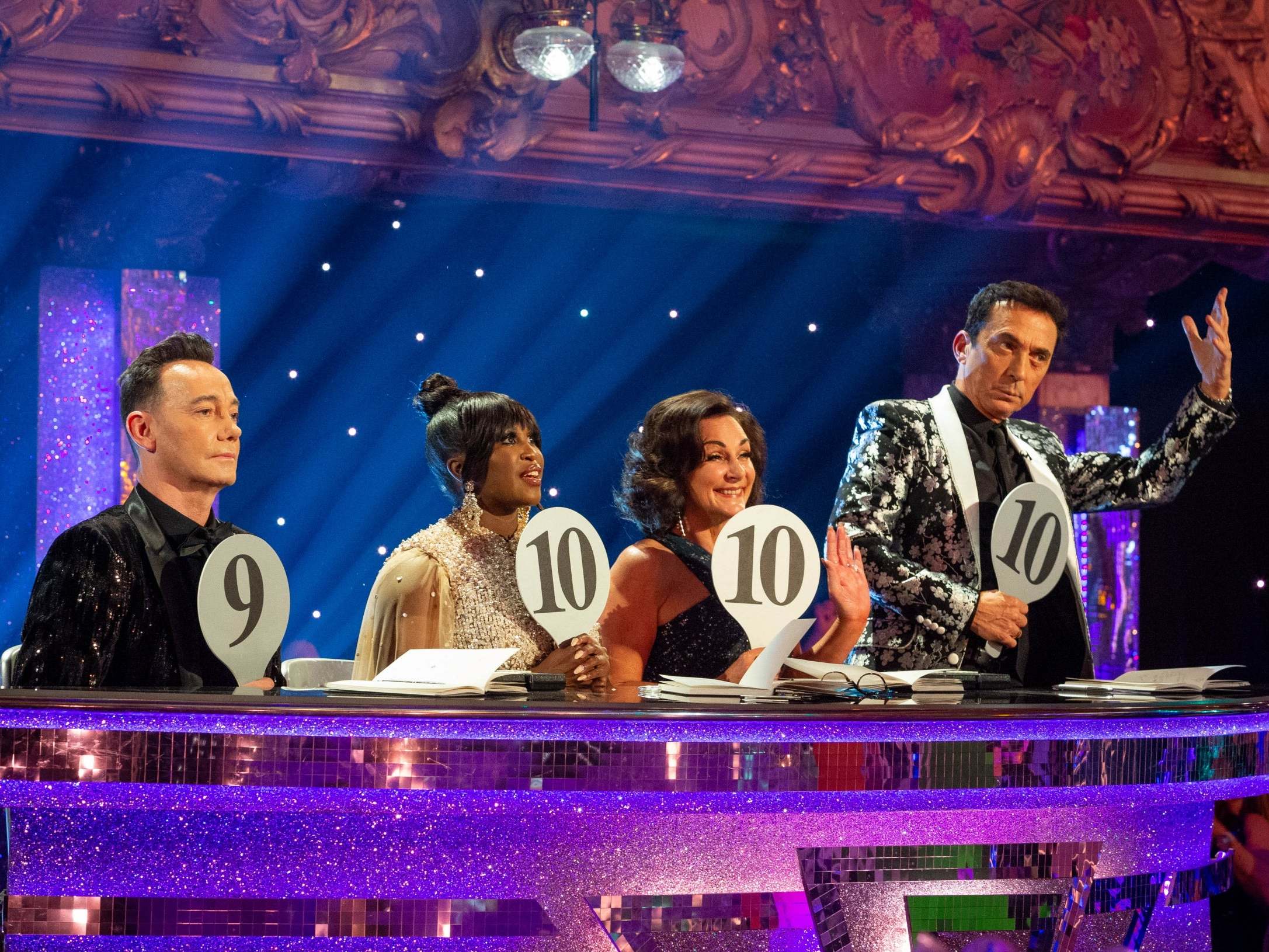 Tonioli (far right) on the ‘Strictly Come Dancing’ judging panel