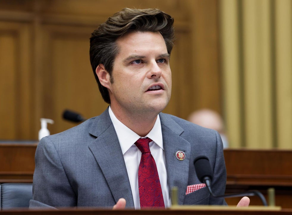 Matt Gaetz rebuked by ethics panel for tweet aimed at former Trump attorney | The Independent ...