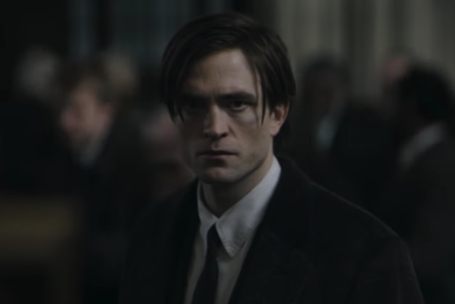 Robert Pattinson as Bruce Wayne in the first trailer for 'The Batman'