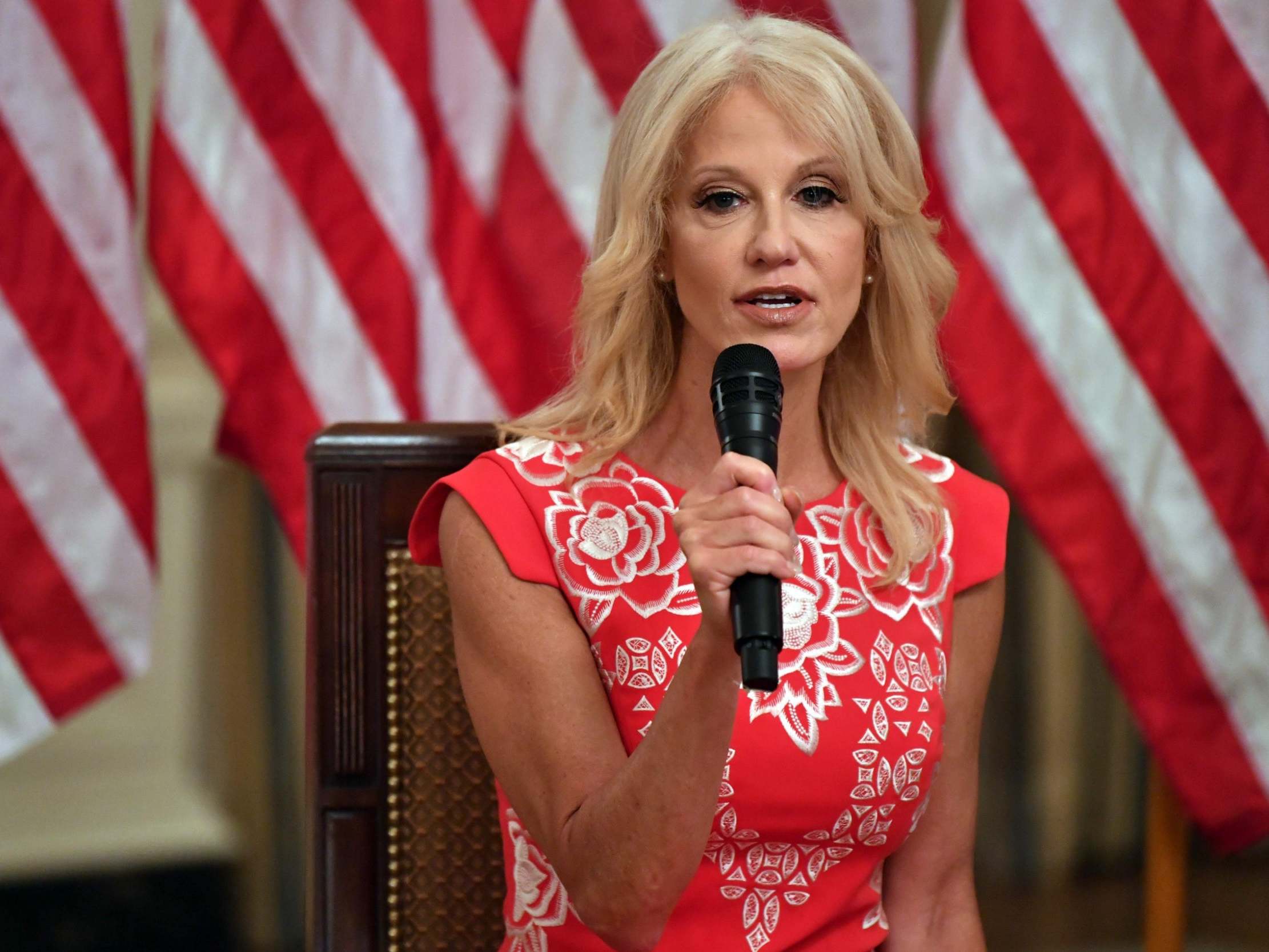 Donald Trump adviser Kellyanne Conway has said she will leave the White House next month