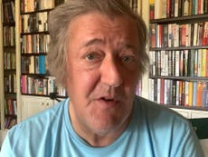 Stephen Fry urges people to stand with Extinction Rebellion