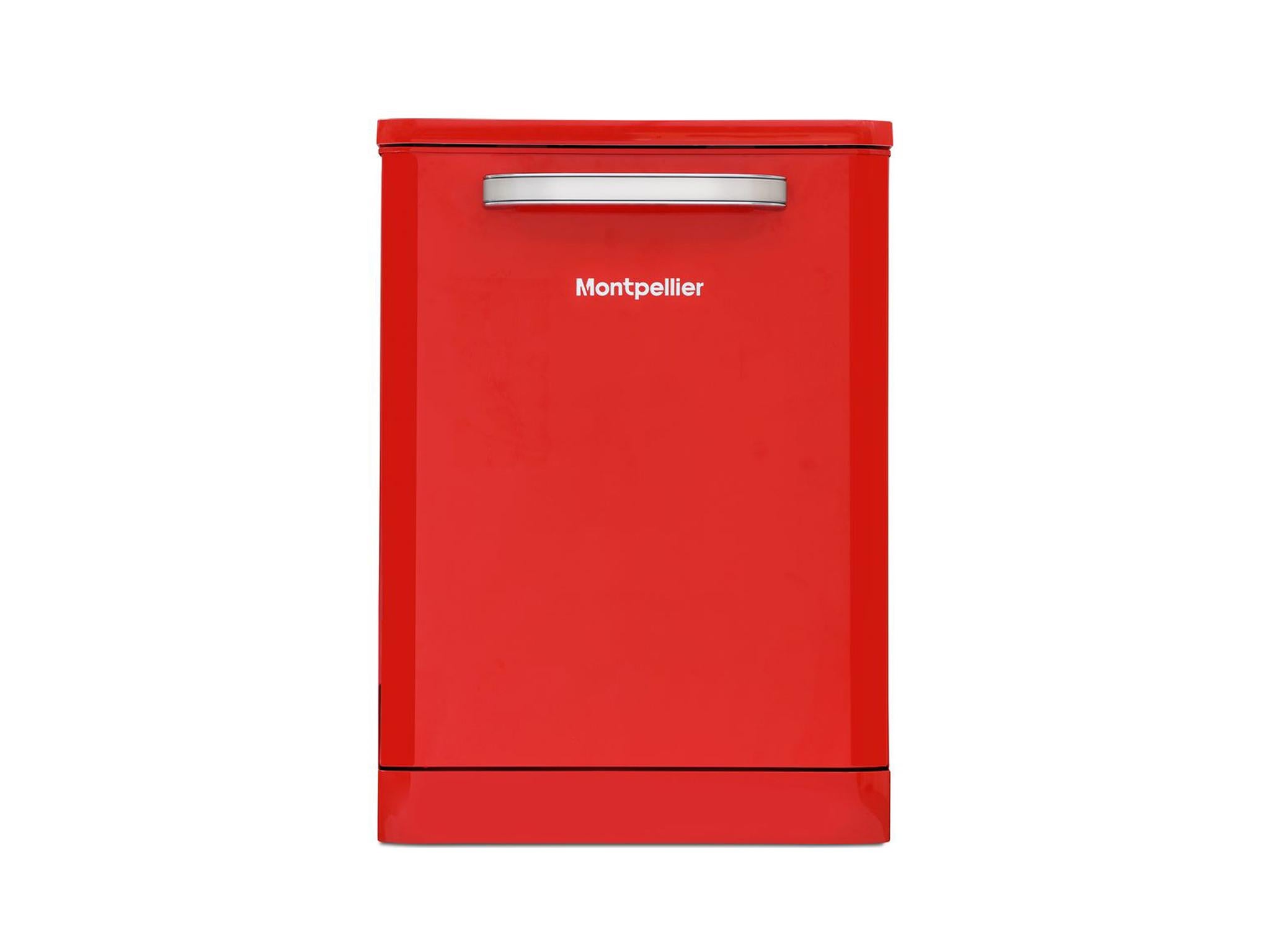 red slimline dishwasher