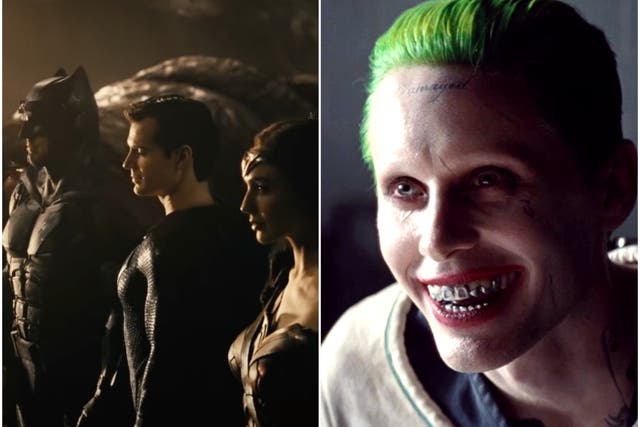 Ben Affleck, Henry Cavill and Gal Gadot in 'Justice League,' and Jared Leto in 'Suicide Squad'